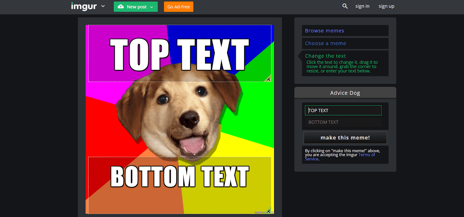 Content creation tools - Imgur