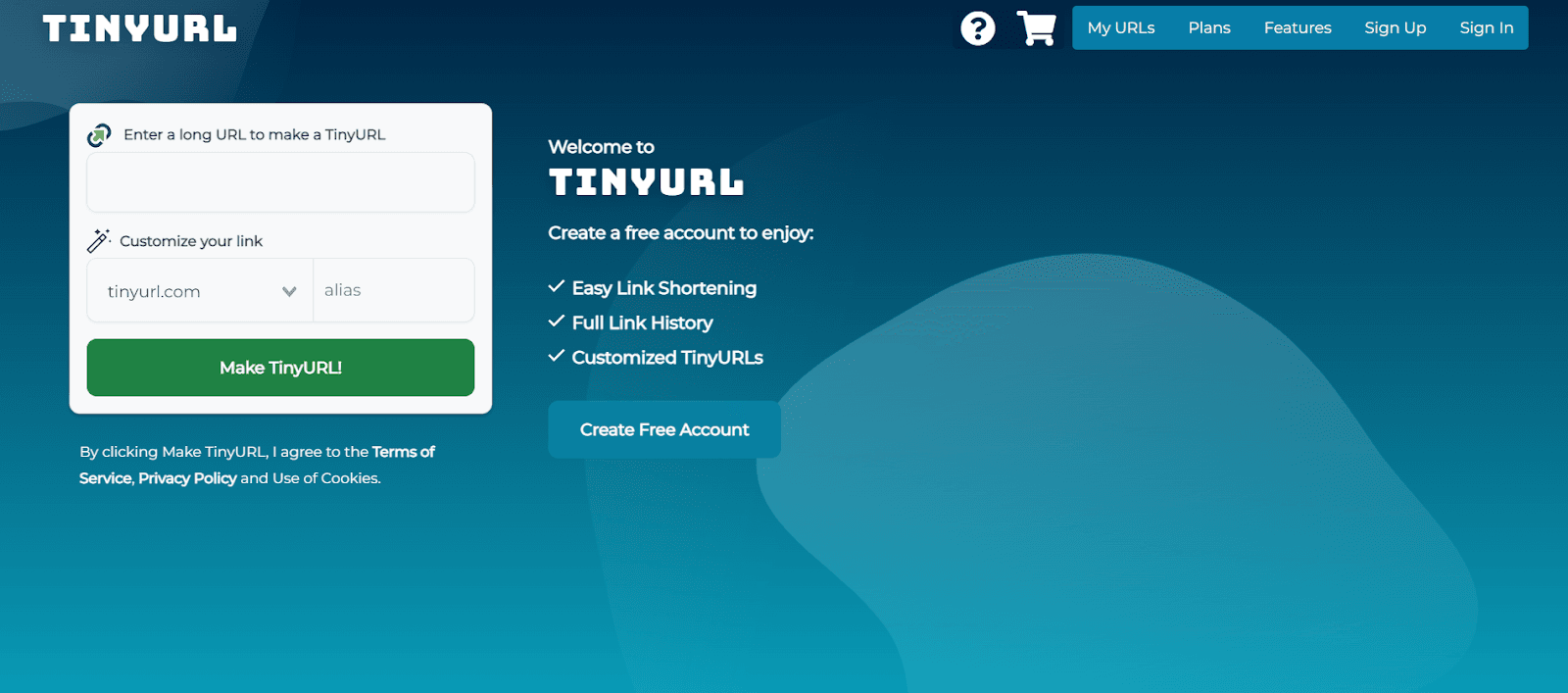 Content creation tools - TinyURL