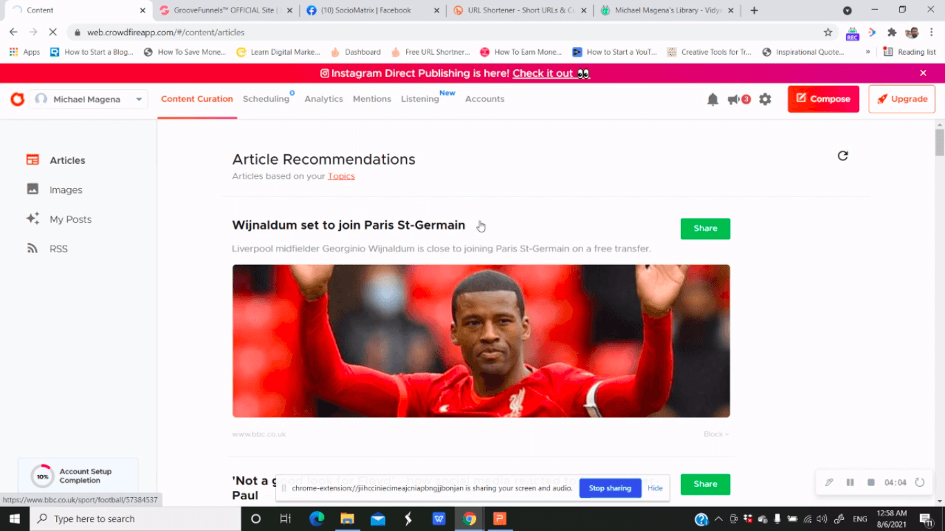 Crowdfire Sprout Social alternative