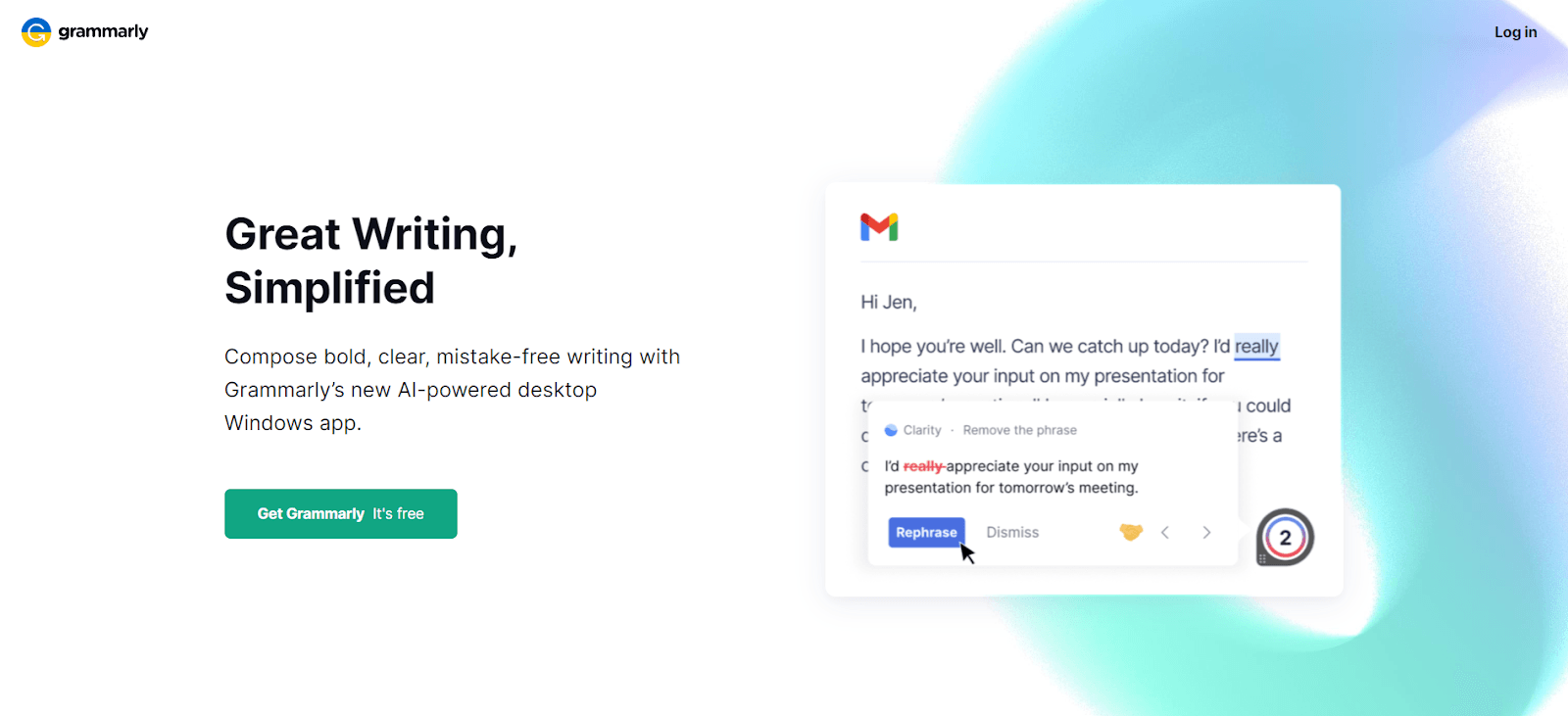Content creation tools - Grammarly